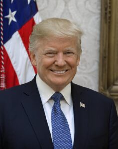 Official presidential portrait of Donald Trump
