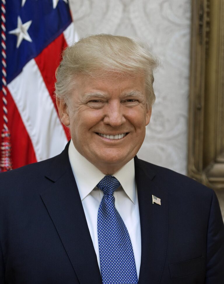 Official presidential portrait of Donald Trump